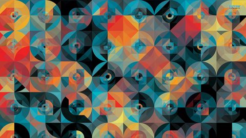 Abstract Digital Art Geometric