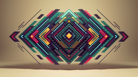 Abstract Digital Art Geometric