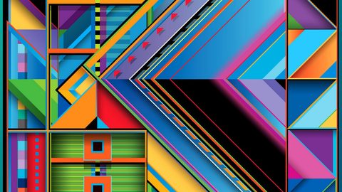 Abstract Digital Art Geometric