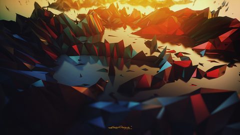Abstract Digital Art Geometric
