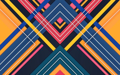 Abstract Digital Art Geometric