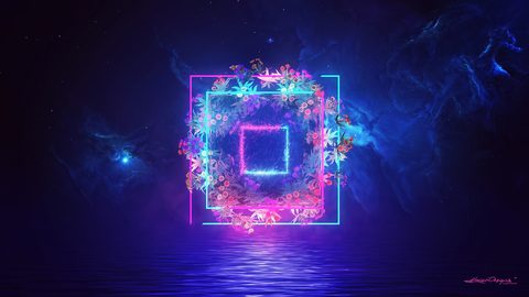 Abstract Digital Art Geometric
