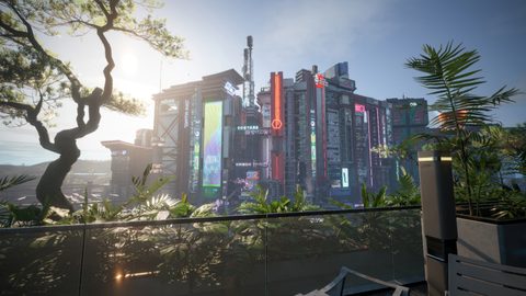 Cyberpunk Neon City Futuristic
