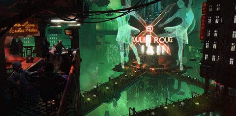 Cyberpunk Neon City Futuristic