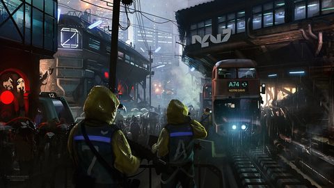 Cyberpunk Neon City Futuristic