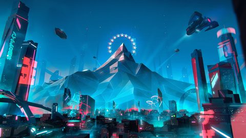 Cyberpunk Neon City Futuristic