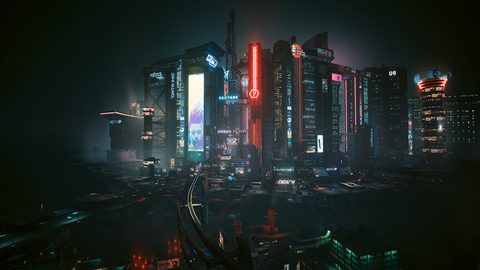 Cyberpunk Neon City Futuristic