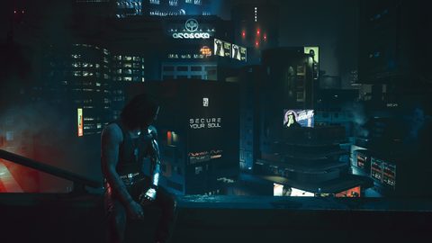Cyberpunk Neon City Futuristic