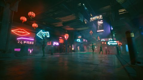 Cyberpunk Neon City Futuristic