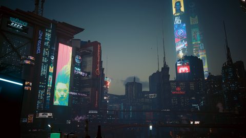Cyberpunk Neon City Futuristic