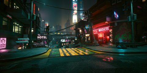 Cyberpunk Neon City Futuristic