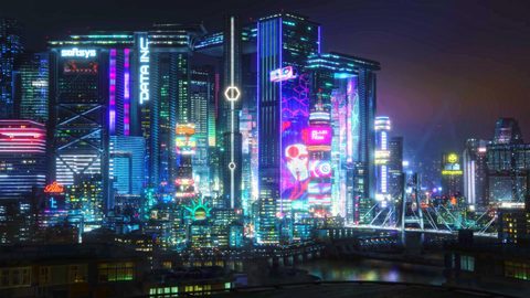 Cyberpunk Neon City Futuristic