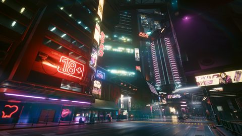 Cyberpunk Neon City Futuristic