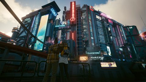 Cyberpunk Neon City Futuristic