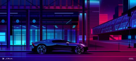 Cyberpunk Neon City Futuristic