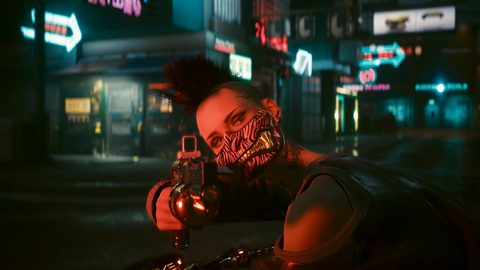 Cyberpunk Neon City Futuristic