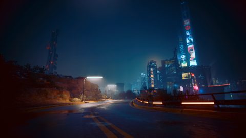 Cyberpunk Neon City Futuristic