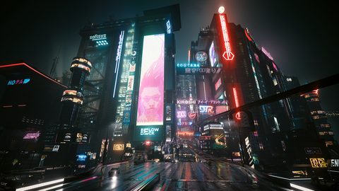 Cyberpunk Neon City Futuristic
