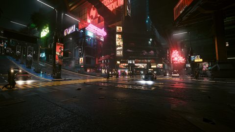 Cyberpunk Neon City Futuristic