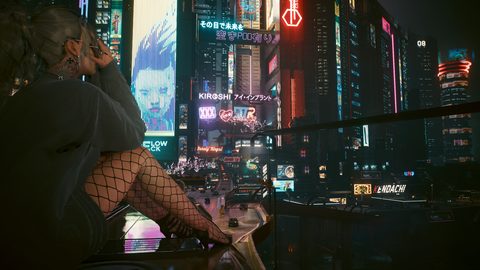 Cyberpunk Neon City Futuristic