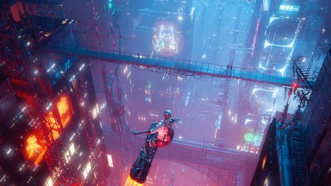 Cyberpunk Neon City Futuristic