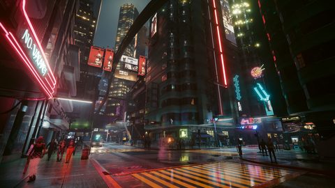 Cyberpunk Neon City Futuristic