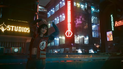 Cyberpunk Neon City Futuristic