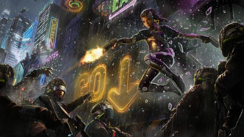 Cyberpunk Neon City Futuristic