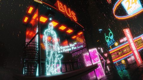 Cyberpunk Neon City Futuristic