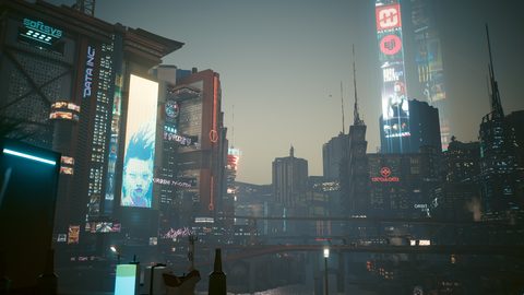 Cyberpunk Neon City Futuristic