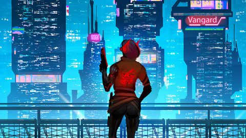 Cyberpunk Neon City Futuristic