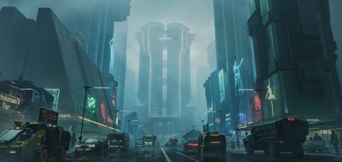 Cyberpunk Neon City Futuristic