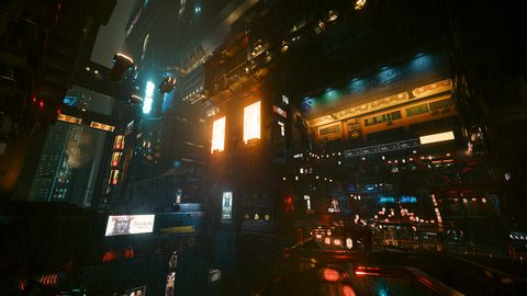 Cyberpunk Neon City Futuristic