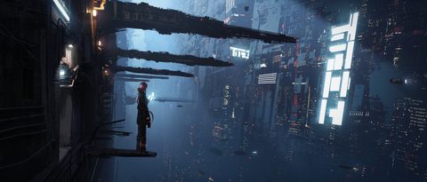 Cyberpunk Neon City Futuristic