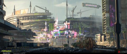 Cyberpunk Neon City Futuristic
