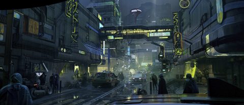 Cyberpunk Neon City Futuristic