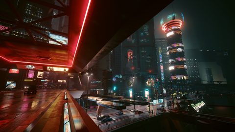 Cyberpunk Neon City Futuristic