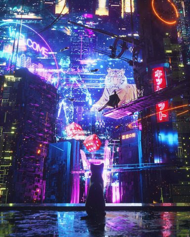 Cyberpunk Phone Wallpaper
