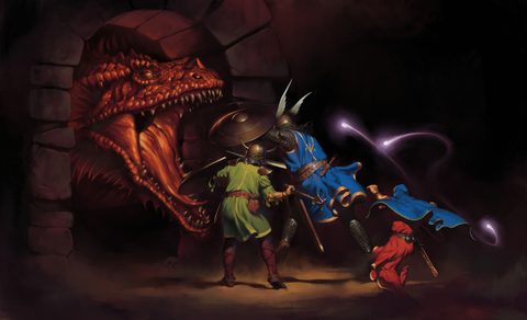 Fantasy Magic Dragon Castle