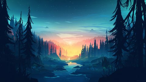 Nature Landscape Forest Mountain