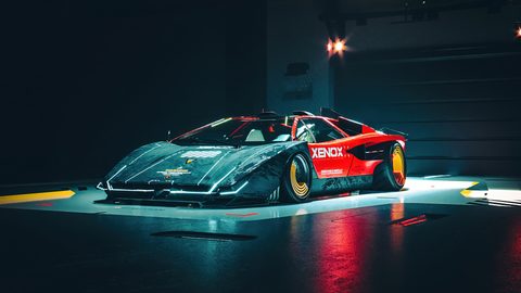Neon Lights Glow Synthwave