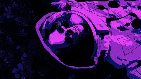 Neon Lights Glow Synthwave