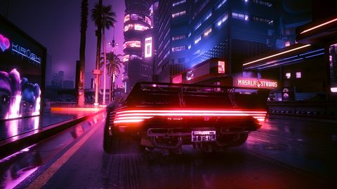 Neon Lights Glow Synthwave