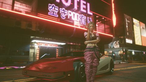 Neon Lights Glow Synthwave