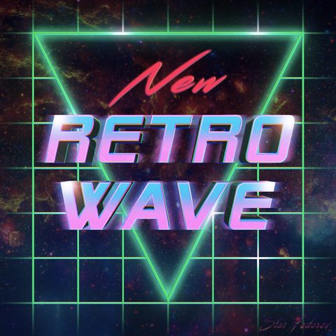 Neon Lights Glow Synthwave