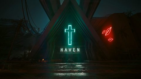 Neon Lights Glow Synthwave