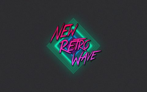 Neon Lights Glow Synthwave