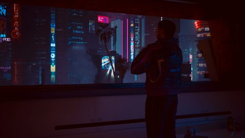 Neon Lights Glow Synthwave