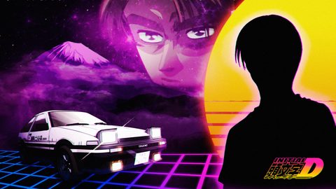Neon Lights Glow Synthwave