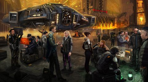Scifi Science Fiction Spaceship